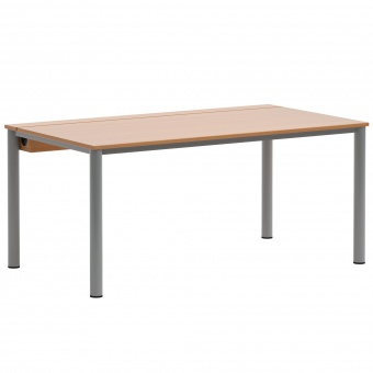 EDV-Tisch, 160x90 cm (B/T), 72 cm hoch, Holzkabelkanal mit Deckel, 